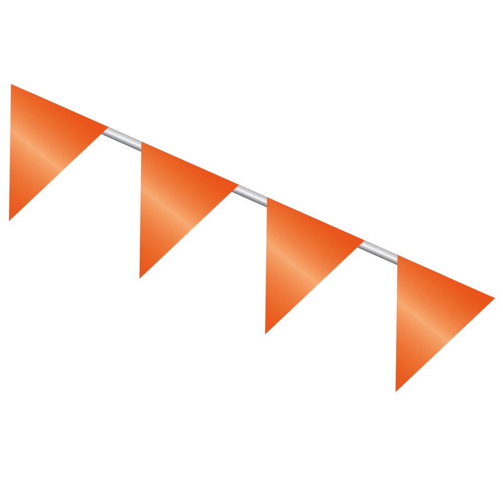 Bunting 30m Length Orange Flagging Safety Flags CARTON OF 25 AUTH DEALER