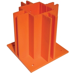 Safety Base Handrail Post Support (Bx 12)