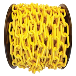 Yellow Plastic Chain 8mm (Sold per Metre)