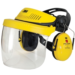 3M™ Headgear G500 Yellow Combo Polycarconate Faceshield G500V5F11H510-GU