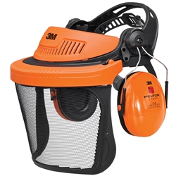 3M™ Headgear G500 Orange Combo Stainless Steel Mesh Visor G500V5CH510-OR  