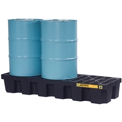 JUSTRITE EcoPolyBlend™ 3 Drum In-Line Spill Control Pallet 28703