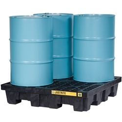 PBA Safety 28254/28635 4 Drum Square Spill Control Pallet 