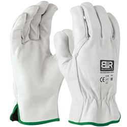 Blue Rapta Premium Leather Riggers Gloves