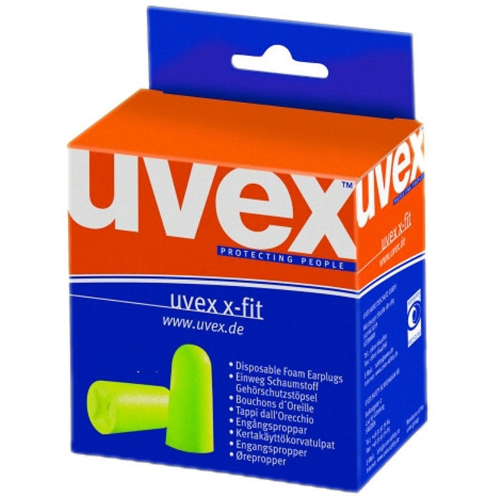 Uvex X Fit Xf Uc 26db Cl5 Uncorded Earplugs Bx 0pr