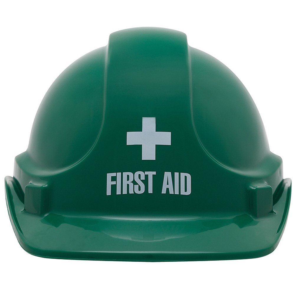 green hard hat