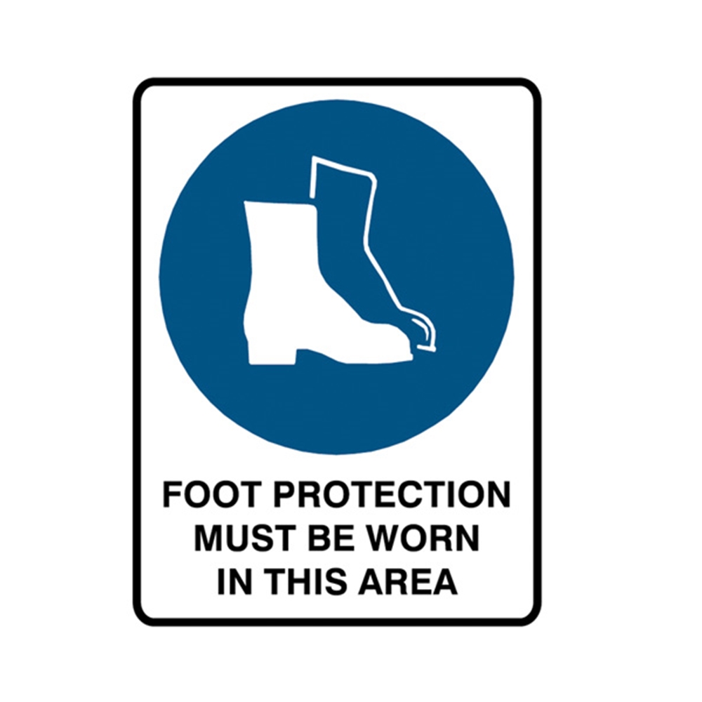 Safety Footwear Must Be Worn Poly Sign 450x300mm