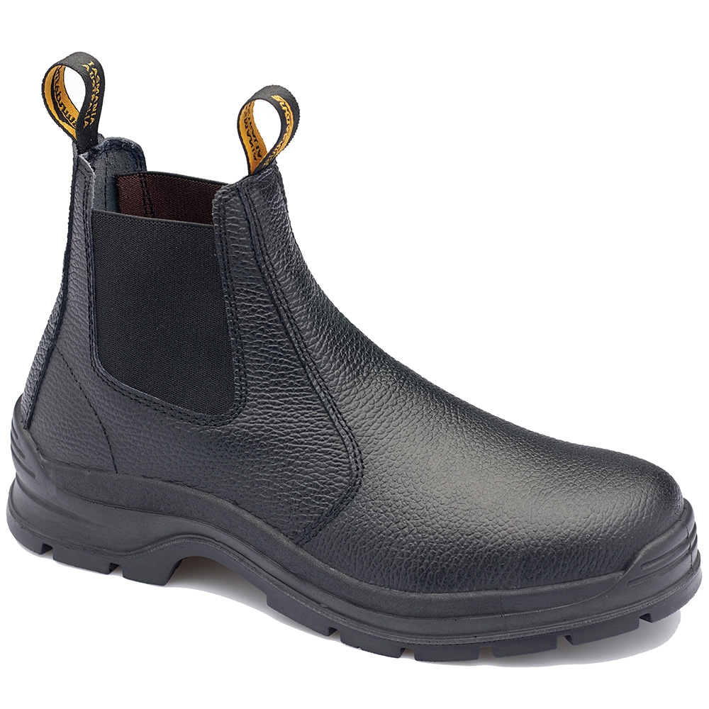 blundstone black steel toe