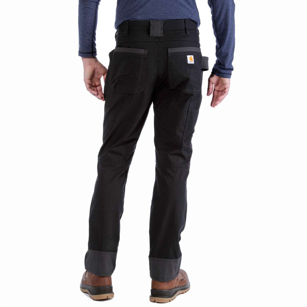 Carhartt Mens Rugged Flex Rigby Double Front Relaxed Fit Work Pants   Tarmac  Marks