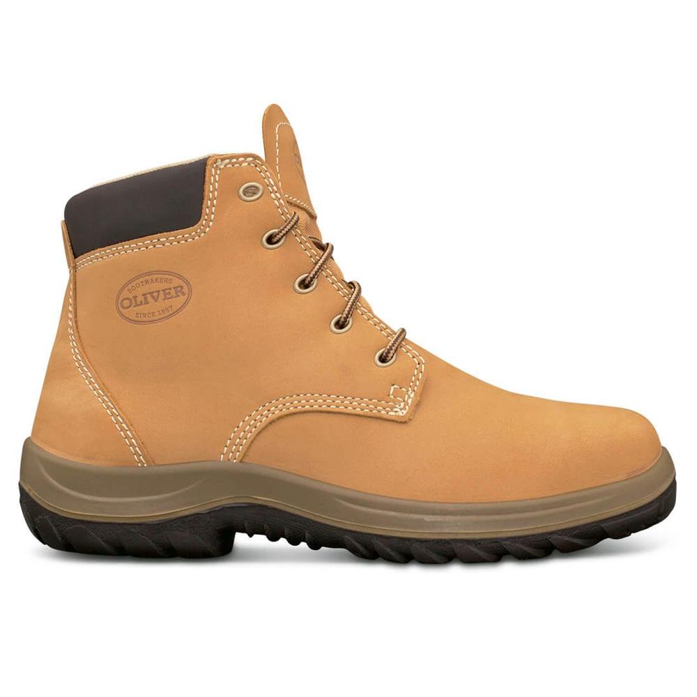 Oliver Wheat Lace Up Ankle Safety Boots 