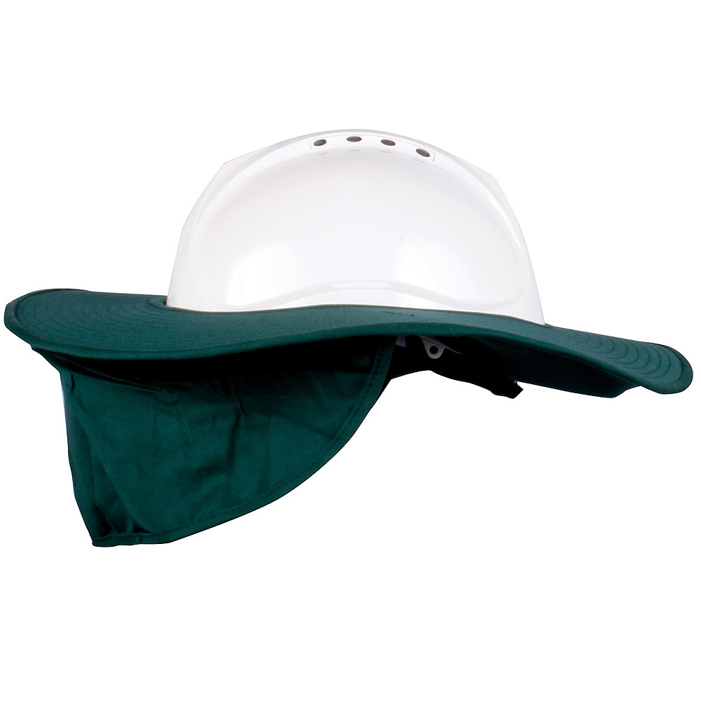 hard hat brim & neck flap