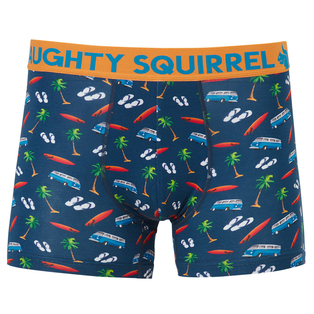 Naughty Squirrel® 4 Surf Mid-Length Trunk