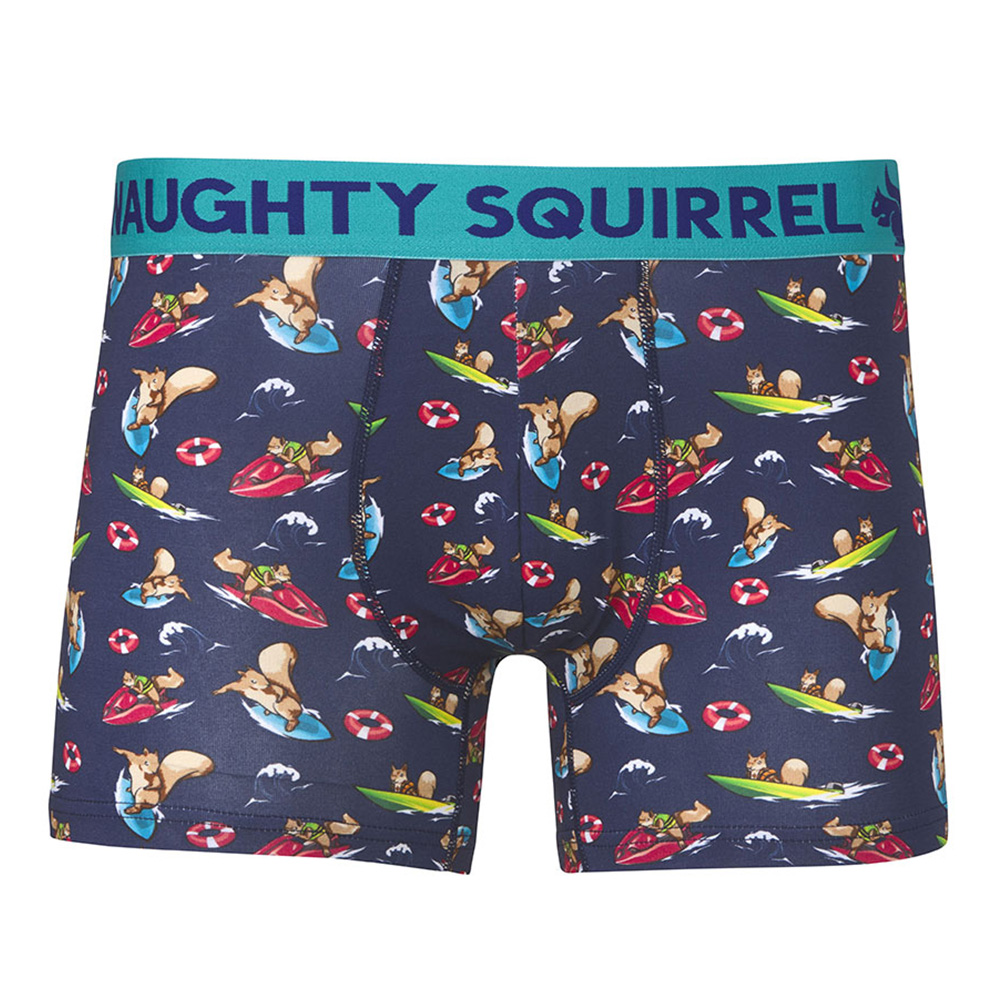 Naughty Squirrel® 4 Surf Mid-Length Trunk