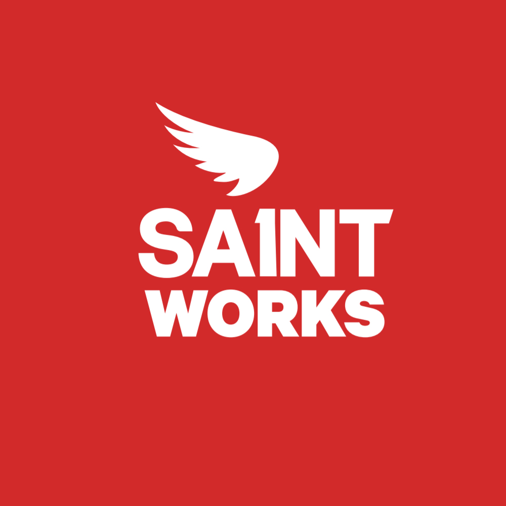 saint works wing logo indigo tee it works logo pictures