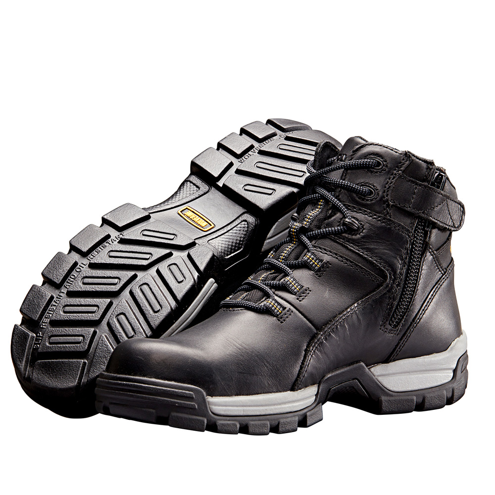black wolverine work boots