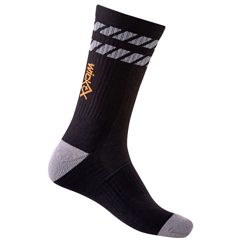 WickTX Mid Length Reflective Tape Socks (2PK)