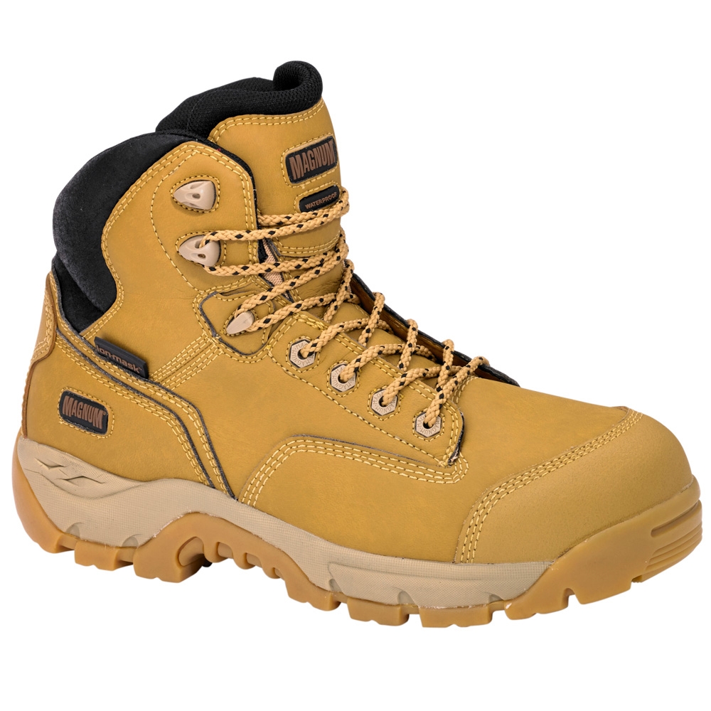 MAGNUM Precision Max Wheat Zip Sided Waterproof Safety Boots MPN150