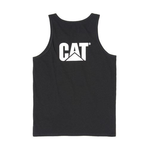 Trademark Singlet Black Rear logo