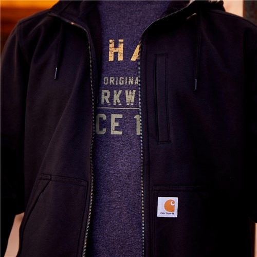 Full-zip Mock Neck Collar Windproof Hoodie