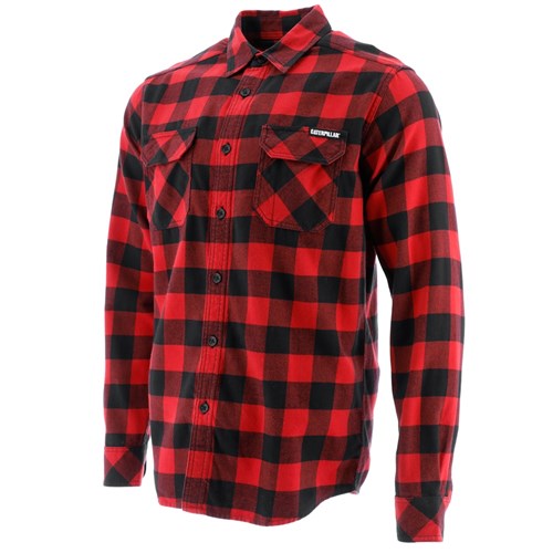 CAT® Workwear Buffalo Check Work Shirt - Rebblack