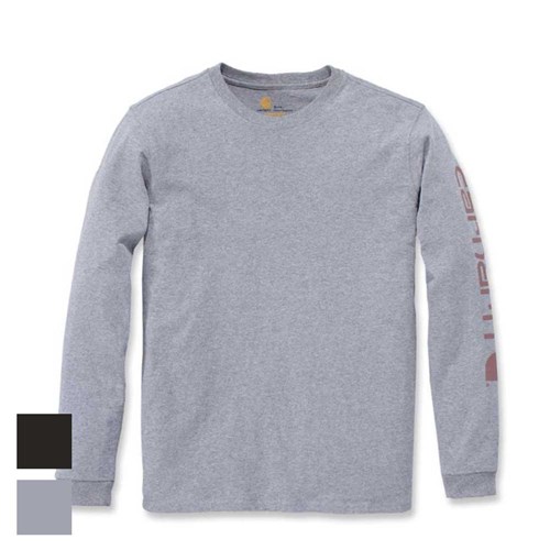 Carhartt Women's Heavy Weight Logo Work Cotton Shirt - Heather Grey