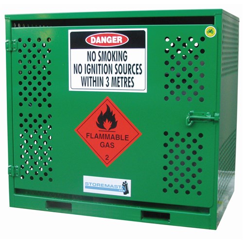 Storemasta Forklift 6 Bottle Gas Bottle Storage Cage GF06