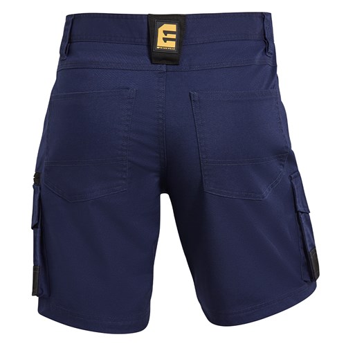 Eleven Workwear Contrast Panel Short - Navy Blue