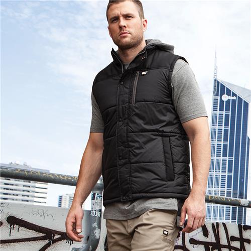 Caterpillar hooded work vest