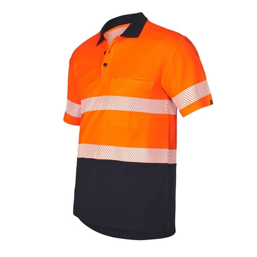 Cotton hi vis polo shirts short sleeve