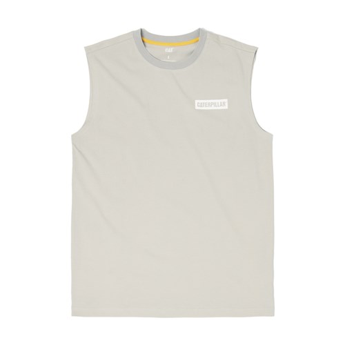 Icon Block Muscle Tee Crew rib knit neck