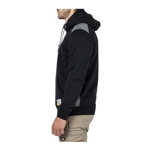 CAT logo panel hooded sweatshirt?