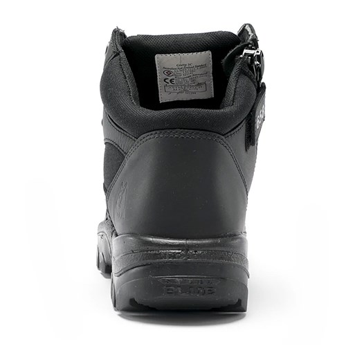 Steel blue parkes zip scruff cap safety boot