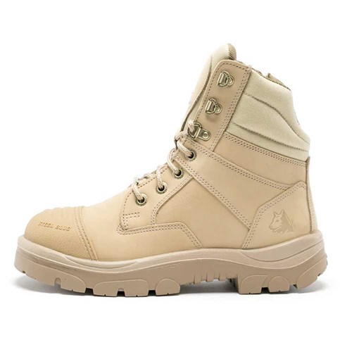 Steel blue southern cross zip sided safety boot