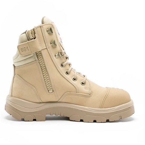 Southern cross zip side safety boot