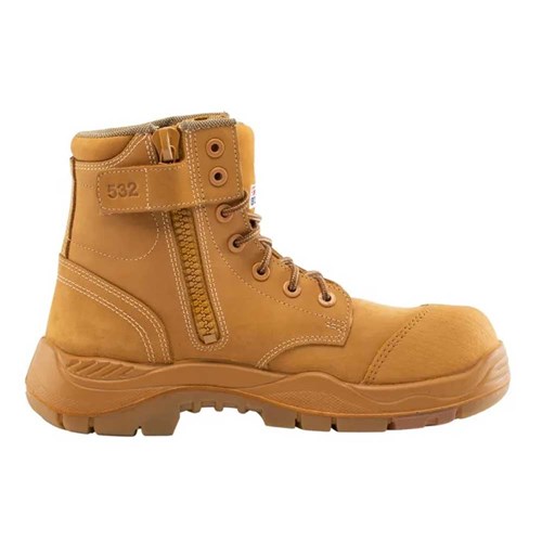 Steel blue argyle mens work boots