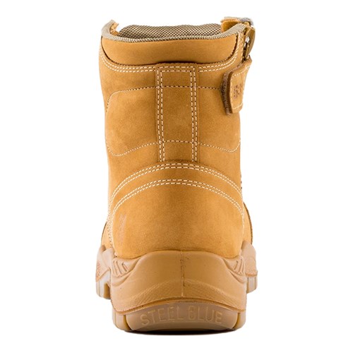 Steel Blue Argyle Zip Composite Toe Scuff Cap Safety Boots