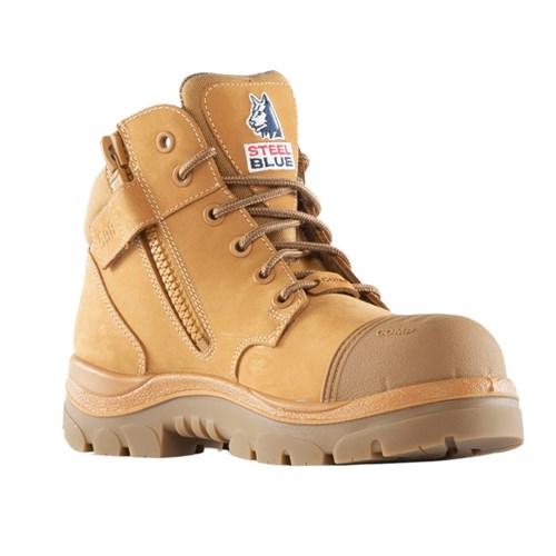 Steel Blue Parkes Zip Composite Scuff Cap Safety Boots - weath