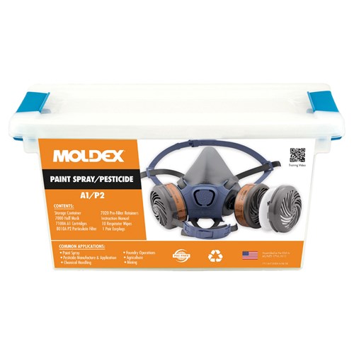 Moldex® 7000 Series A1/P2 Paint Spray/Pesticide Respirator Kit (Large)