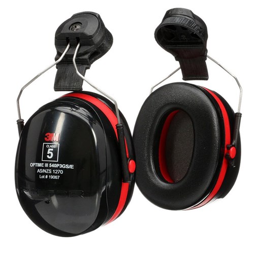 Helmet attachable earmuff