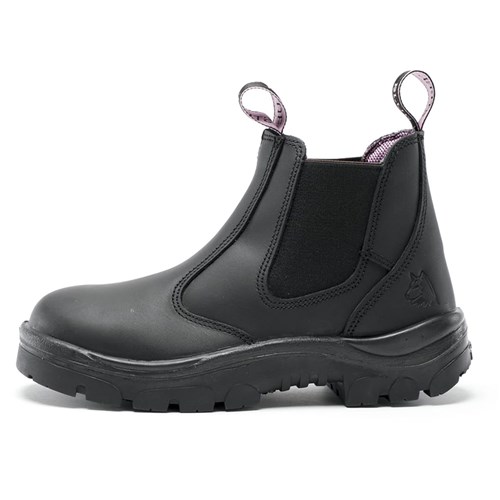 Black elastic sided boots for Women