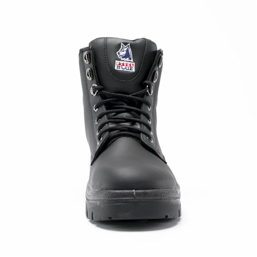 Steel blue argyle womens boots