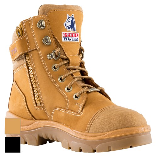 steel cap safety boots