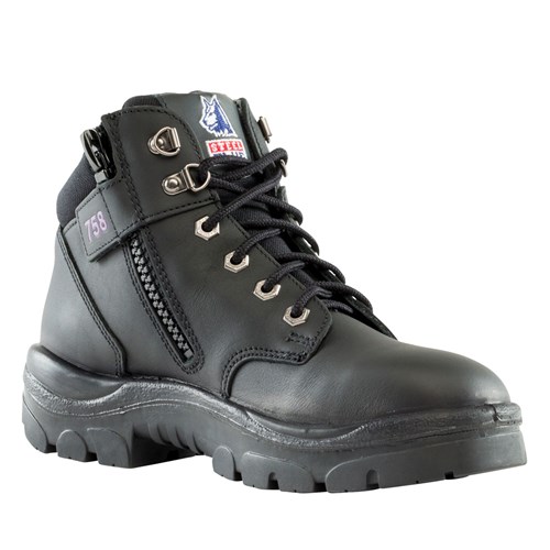 blue safety boots