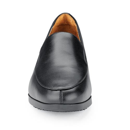 Black slip on work shoes womens