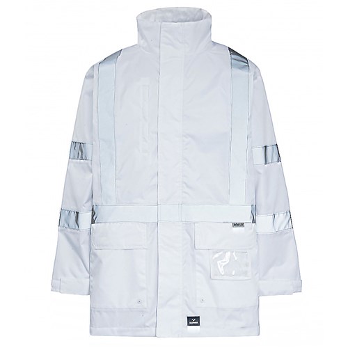 Rainbird Workwear Night Vis White Taped Jacket