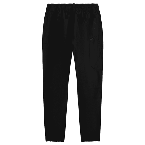 Black cuffed work pants
