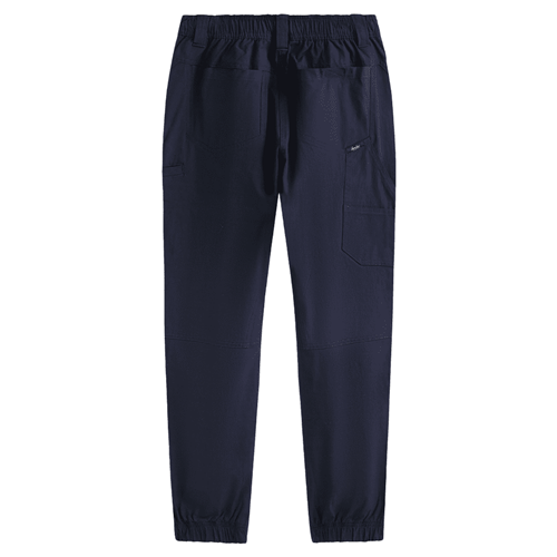 Navy cuffed work pants