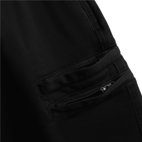 Women's black cuffed shorts