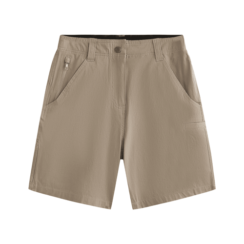 Women's Khaki cuffed shorts