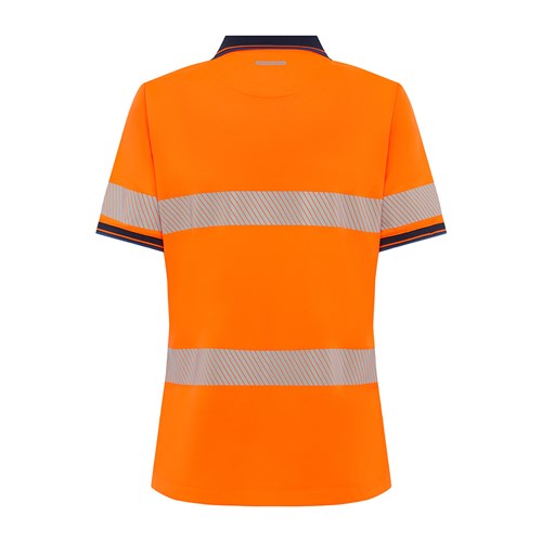 Hi Vis shirt short sleeve for women - Orange